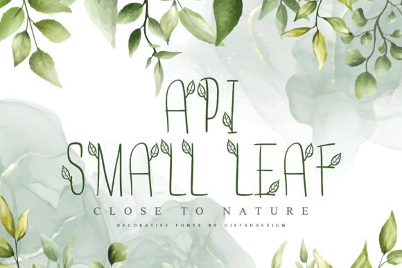Api-Smallleaf: A Whimsical Font for Creative Marketing