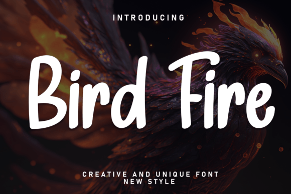 Bird Fire Font: Handwritten Elegance for Web Design