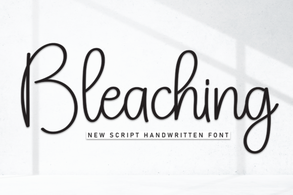 Bleaching: A Sweet Handwritten Font