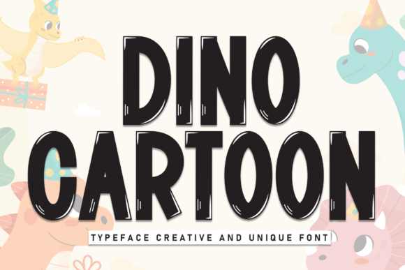 Dino Cartoon Font: Sweet & Stylish