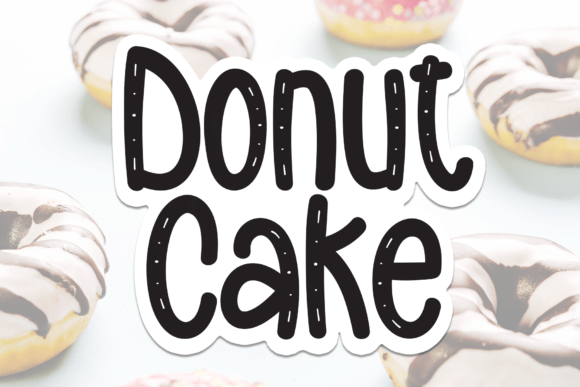 Donut Cake: A Sweet Handwritten Font