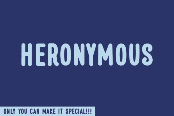 Heronymous: A Handwritten Font for Creative Campaigns