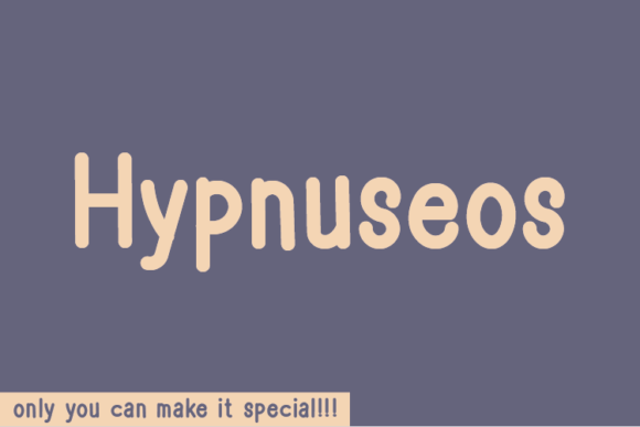 Hypnuseos: A Unique Handwritten Font
