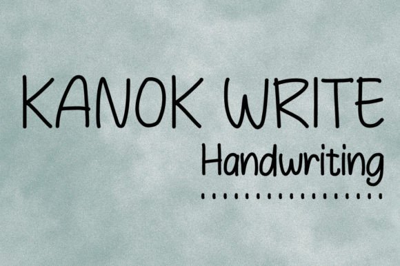 Kanok Write: A Creative Font for Business