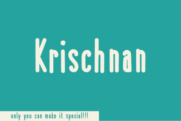 Krischnan: A Handwritten Typeface