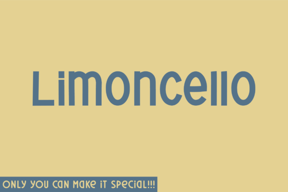 Limoncello Font: Handmade Elegance