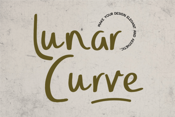 Lunar Curve: A Graceful Handwritten Font