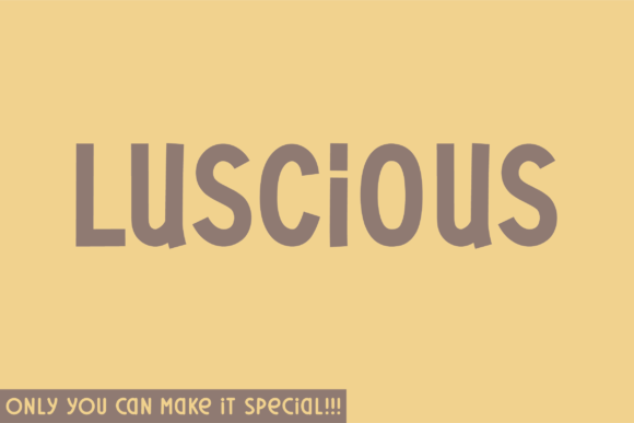 Luscious Font: A Handwritten Touch for Web Design