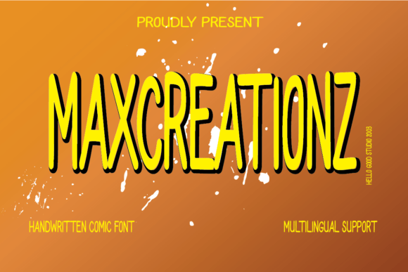 Maxcreationz: A Handmade Font for Creative Projects