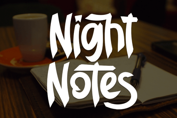 Night Notes Font for Web Design