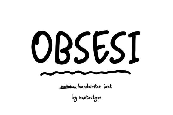 Obsesi: A Warm, Handwritten Font for Business