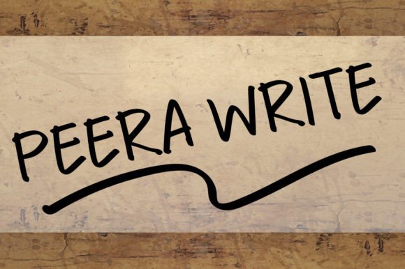 Peera Write: A Handwritten Font for Creative Expression
