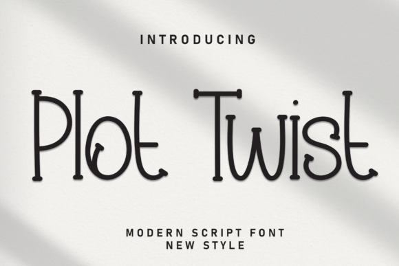 Plot Twist Font: A Handwritten Delight