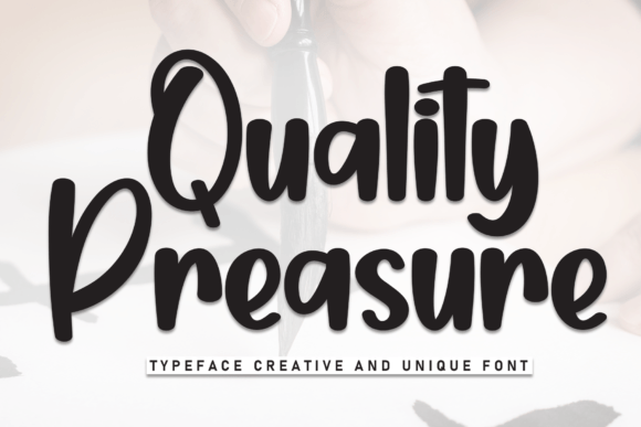 Quality Preasure: A Font That Speaks