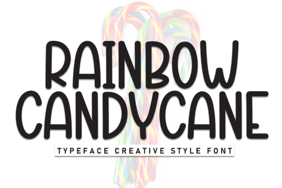 Rainbow Candycane Font