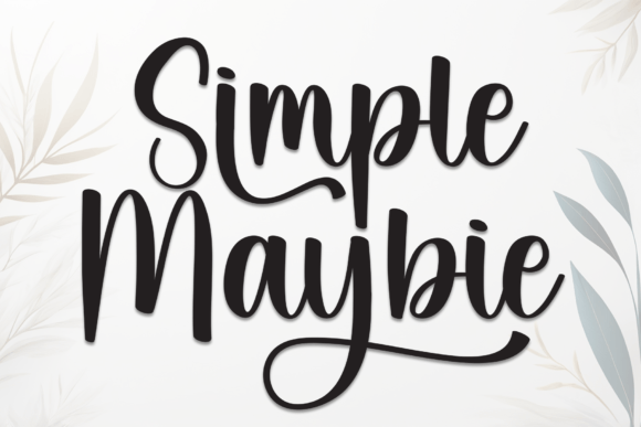 Simple Maybie: A Casual Handwritten Font