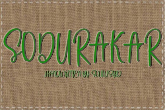 Soduraker: A Handwritten Font for Editorial Magic