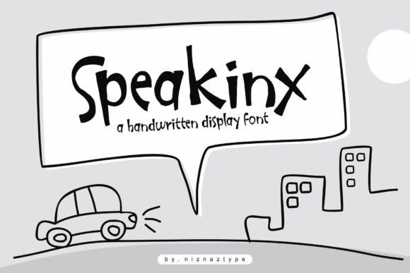 Speakinx: A Friendly Handwritten Font