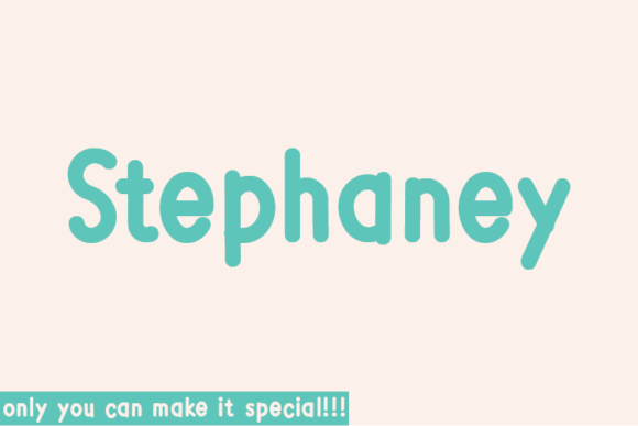 Stephaney: A Unique Handwritten Font for Business