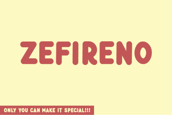 Zefireno: A Unique Handwritten Font